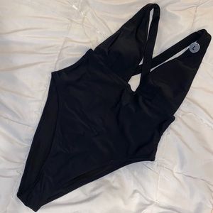 NWT Forever 21 Black One Piece Swimsuit